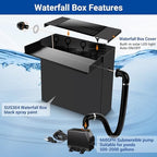 NFESOLAR Pond Waterfall Spillway with Pump Kit for Pond up to 2000 Gallons - Image 2