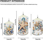 Cozeyat Flameless LED Candles Battery Operated, Summer Starfish Beach Scenery Design 4/6H Timers Flickering Realistic Pillar Tealights Set of 3, Waterproof Candles Home Decor - Image 6