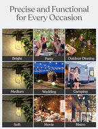 Brightech Ambience Pro - Waterproof LED Outdoor String Lights - 15 Bulbs, Dimmable 2W Vintage Spiral Edison Bulbs - 48 Ft Commercial Grade Patio Lights Cafe Ambience in Your Backyard - Image 6