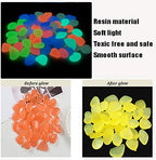 Glowing Stone Orange Glowing Garden Pebbles, Decorative Stones That Glow in The Dark, Potted Fish Tanks, Glowing Plastic Pebbles (Size : 400PCS) - Image 4