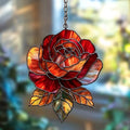 Red Rose Acrylic Suncatcher by AVAGAN
