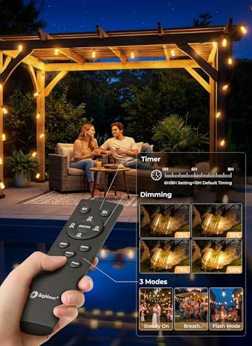 Brightown 108FT Solar String Lights Outdoor Waterproof, 26Hrs Runtime - Image 5