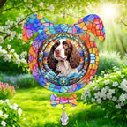 American Water Spaniel Dog Ears Wind Spinner, American Water Spaniel Wind Spinner Hanging for Yard and Garden by PODMemory