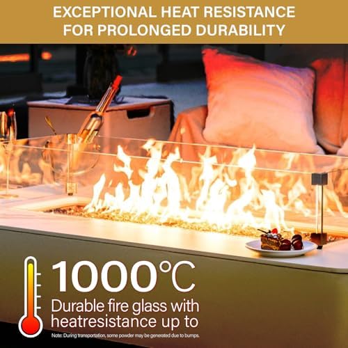NUPICK 20 Pound Fire Glass, 1/4 Inch Reflective Fire Pit Glass - Image 4