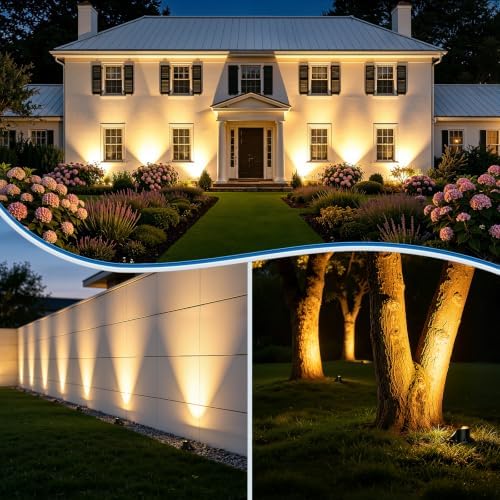 MEIHUA Low Voltage Landscape Lighting LED Well Lights, 12W In-Ground Lights - Image 6