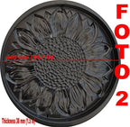 Sunflower Plastic Mold Stepping Stone Garden Path Concrete Plaster #S18 - Image 2