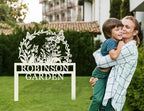 Custom Metal Flower Garden Sign with Stake, Personalized Butterfly Name Sign For Outdoor, Gardens Plaque, Remembrance Garden Signs - Image 4