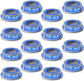 SIEDiNLAR Solar Deck Lights Outdoor 2 Modes 16 LEDs 16 Pack, Blue/Red Light by Siedinlar