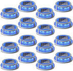 SIEDiNLAR Solar Deck Lights Outdoor 2 Modes 16 LEDs 16 Pack, Blue/Red Light by Siedinlar