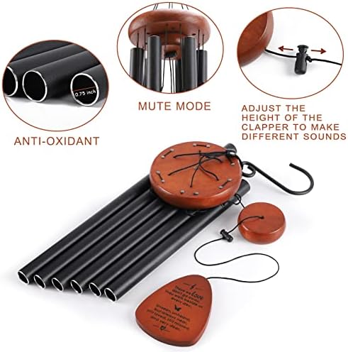 Memorial Wind Chimes, Sympathy Gift for Loss of Loved One, Outdoor Garden - Image 4