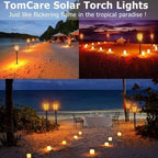 Realistic Dancing Flame – Solar Powered Torch, Safe for Parties & Gardens, No Wiring, Auto Dusk Sensor, Weatherproof，6 - Image 2