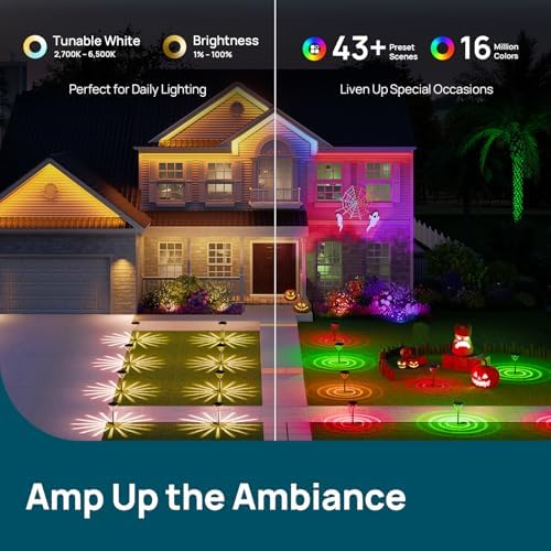 Linkind Smart Solar Pathway Lights SP6,Pattern Switch Solar Lights Outdoor - Image 6