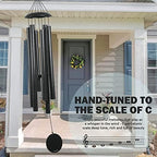 Vanquer Wind Chimes for Outside Deep Tone - 48'' Wind Chimes Outdoor Clearance, Deep Tone, Windchimes Outdoors, Memorial, Sympathy Gifts, Patio Yard, Home Décor (48" Grey) - Image 6
