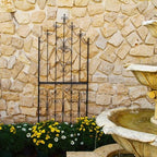 Garden Trellis for Climbing Plants 70.8" H x 25.6" W Metal Premium Quality Material Rust-Resistant Climbing Frame Stylish Garden Addition Outdoor Roses Vine Ivy Clematis Trellises Black - Image 5