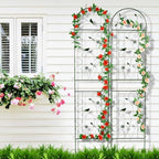 2 Pack 86.5" x 19.7" Metal Garden Trellis for Climbing Plants, Black - Image 6