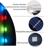 Multicolor Solar Ground Lights 8 Lamp Beads Seven Colors Garden Lights Outdoor Led Disk Lights Waterproof In-Ground Outdoor Landscape Lighting for Lawn Patio Pathway Yard Deck Walkway Flood Ligh - Image 6
