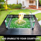 20 Pounds Fire Glass 1/4 Inch High Reflective Tempered Firepit Glass - Image 5