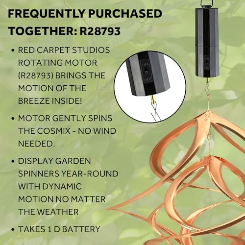 Red Carpet Studios The Original Cosmix Deluxe Helix Wind Spinner, Large 20-Inch, Double Copper - Image 3