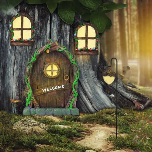 Fairy Door and 3 PCS Climbing Gnomes Bundle - Image 2