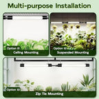 Hlite LED Grow Light 16 inch, Hanging Full Spectrum Linkable 4 Pack - Image 7