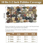 FANTIAN 40 lbs River Rocks for Landscaping,1-2 Inch Pebble Decorative Stone - Image 4