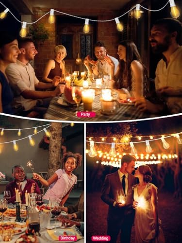 White Outdoor String Lights 120FT Waterproof Lighting for Patio Wedding - Image 5