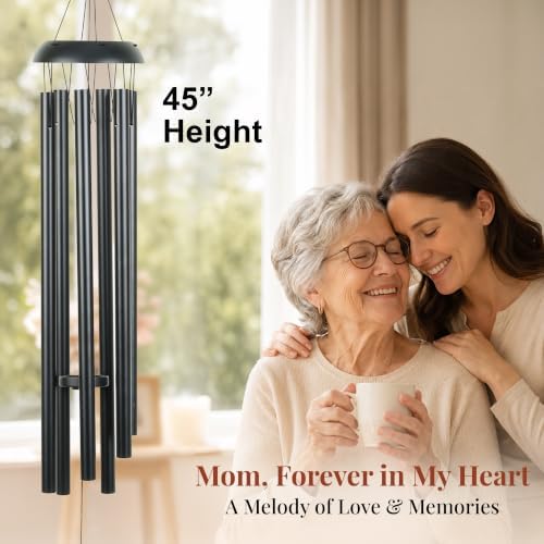 45" Memorial Large Wind Chimes Outdoor Deep Tone with 6 Heavy Tubes - Image 6