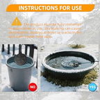 2Pack 110W Bird Bath Heater for Outdoors in Winter–Cast Aluminum Submersible Pond Deicer,Thermostatic Chicken Water Heater - Image 6