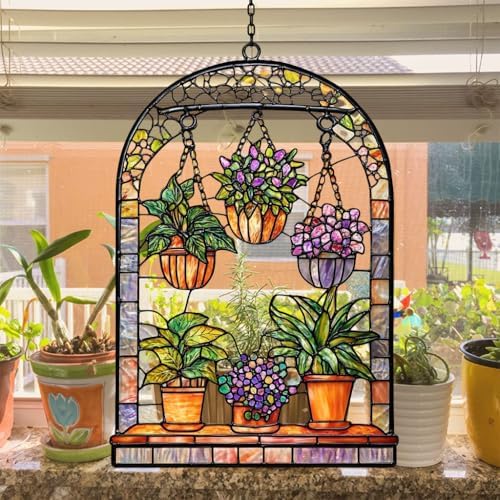 Garden Plant Pot Acrylic Suncatcher - Image 4