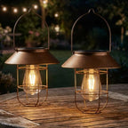 Solar Lanterns Outdoor Waterproof 2PACK Hanging Decorative Light - Image 6