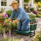 BarkBench 2-in-1 Foldable Kneeler and Seat – Multi-Use Padded Bench for Gardening, Dog Grooming, Bath Time & Home Projects. Great Gift for DIY Enthusiasts, Care Givers, Pet Owners and Seniors. - Image 3