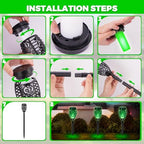 8 Pack Solar Pathway Lights Outdoor, Solar Torches Lights Halloween Decor - Image 5