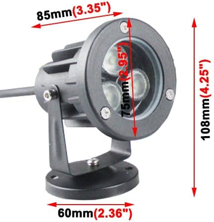 3W RGB Color Changing LED Outdoor Wall Wash Flood Light Fixture Project Spot Lamp AC 12V - Image 2