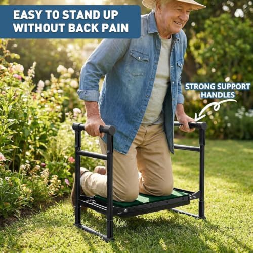 Garden Kneeler and Seat for Seniors – Heavy Duty Anti-Tip Gardening Stool - Image 5