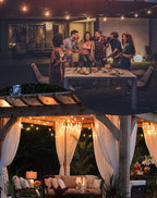 Zuske Outdoor String Lights, 200FT G40 LED IP65 Waterproof Patio Lights - Image 6