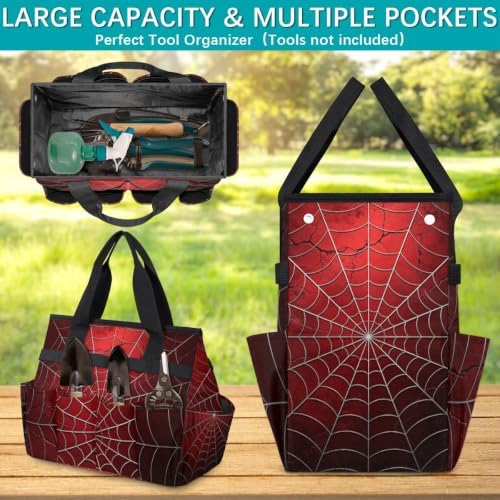 Gardening Tool Bag,Heavy Duty Garden Tote Bag,Portable Oxford Gardening Storage Basket Organizer Handbag with Pockets Handle,Hand Tools Gifts for Outdoor Garden Lawn - Image 4