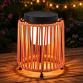 Outdoor Solar Lantern for Patio Waterproof, Rechargeable Table Lamp by BRIMMEL