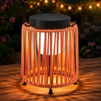 Outdoor Solar Lantern for Patio Waterproof, Rechargeable Table Lamp by BRIMMEL