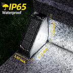 ROSHWEY Solar Step Lights for Outside Waterproof, 8 Pack Outdoor Deck Steps Lights, Triangle Solar Stair Light for Outside, Front Porch, Dock, Backyard, Path, Walkway, Patio Decor, Cool White - Image 5