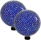 Sunnydaze 10" Mosaic Glass Gazing Ball for Garden, Globe for Outdoor Decor by SunnydazeDecor