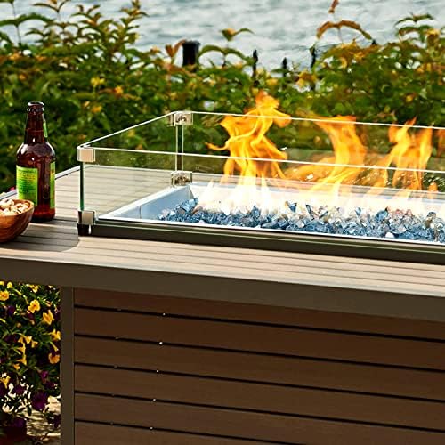 Mr. Fireglass 10 lbs High Luster Fire Glass, 1/2 Inch Reflective Aqua Blue - Image 5