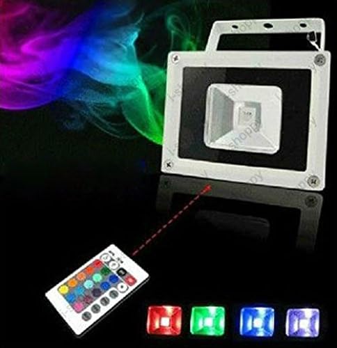 20W LED RGB Color Changing Outdoor Exterior Wall Wash Flood Light Project Lamp Fixture + IR Remote Control Waterproof IP65 - Image 2