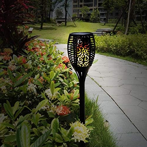 Solar Light 4 Pack Waterproof Flickering Flames Torches Lights Outdoor Landscape Decoration Lighting Solar Spotlights Security Torch Light for Garden Patio Yard Driveway (4Pack, Upgrade 33LED) - Image 5
