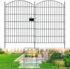 10‑Panel No‑Dig Garden Fence with Gate, 40" H x 23.6'L Outdoor Dog Barrier by richmen