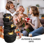 25.6" Waterfall Fountain with LED Lights, Rock Tiered Outdoor Resin Water Feature for Zen Garden, Patio & Porch Decor, Floor-Standing Fountain with Pump - Image 7