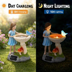 Solar Fairy Statues for Garden Decor: IP65 Waterproof Resin - Image 3