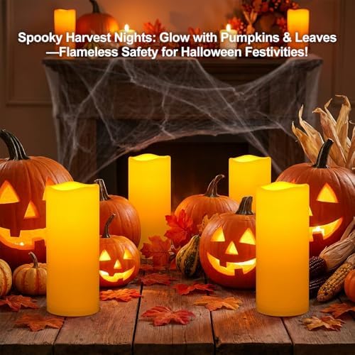 Amagic 12"x5" Large Waterproof Outdoor Flameless Candles with Remote Timer - Image 4