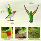 Goodeco Hummingbird Statue Garden Decor - Handmade Metal Outdoor Figurine - Image 3