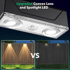 Solar Fence Lights Outdoor, 8 Pack Black Fence Lights Solar Powered - Image 5