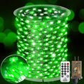 KNONEW 400FT 1200LED Green Wire Outdoor Fairy Lights Plug in Green Xmas by KNONEW